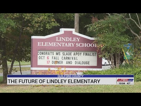 What is the future of Lindley Elementary School in Guilford County?