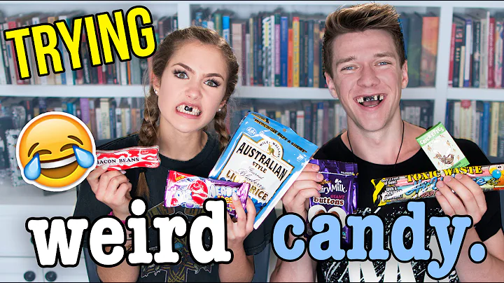 Trying WEIRD Foreign Candy CHALLENGE w/ Mel Joy (R...