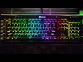 CORSAIR K95 RGB PLATINUM (NA/英字配列) ライティングの様子