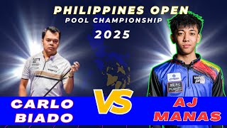 ⚡Philippines Open 2025: Carlo Biado vs AJ Manas | Experience vs Power 🏆 Highlight
