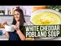 How to Make White Cheddar Poblano Soup