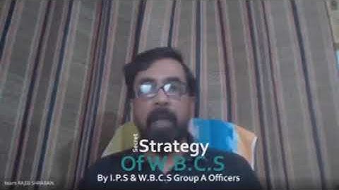 WBCS PREPARATION WORKSHOP BY IPS AND WBCS OFFICERS