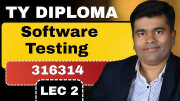 Software Testing K Scheme | MSBTE Software Testing Diploma | K Scheme Lec 2 | Intro | 316314