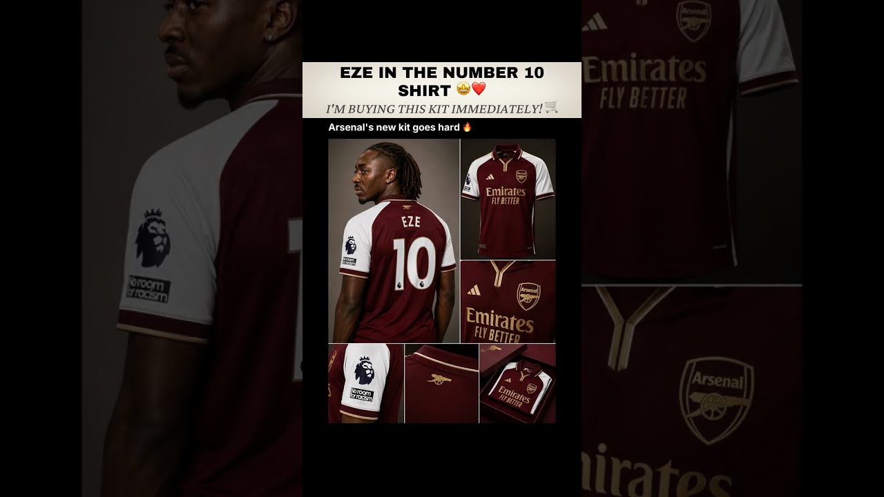 Eze 10 In The New Arsenal Shirt 🤩🔥 - YouTube