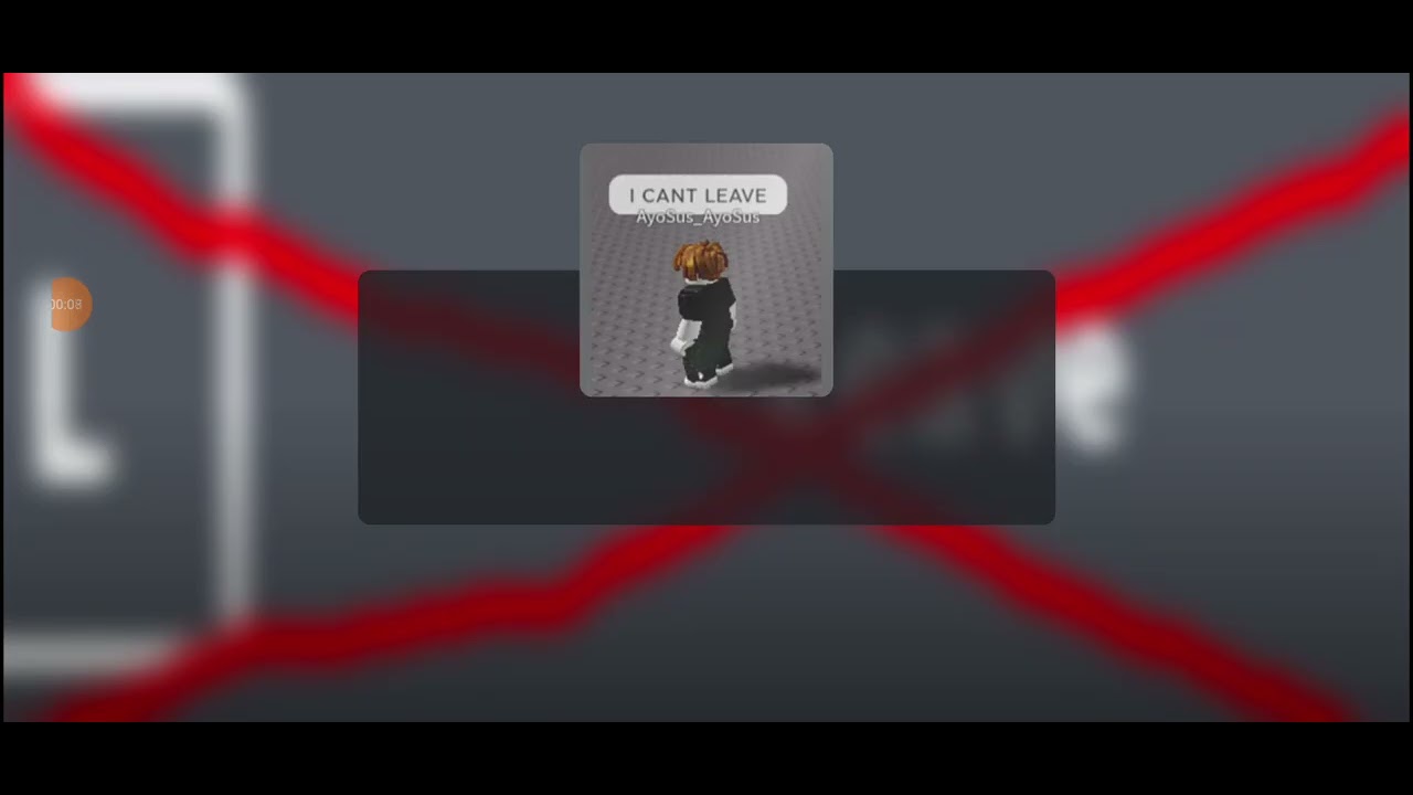 roblox that can't let you leave - YouTube