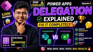 Your Power Apps is LYING 😳  Delegation Explained + Pagination FIX 5000+ Records 🚀