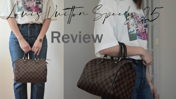 Just got my new speedy bandouliere 25 in damier ebene and it's absolutely  perfect 🥰 : r/Louisvuitton