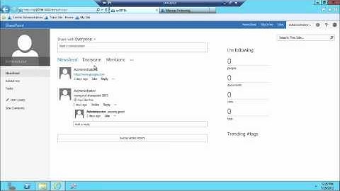 SharePoint 2013 Newsfeed