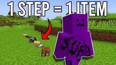 Minecraft, but every step costs 1 item...