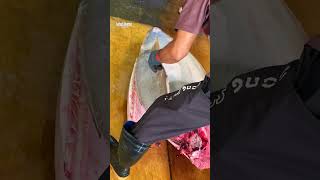Unreal skill! precision scale giant bluefin tuna with big knife#BluefinTuna #黑鮪魚 #SushiChef