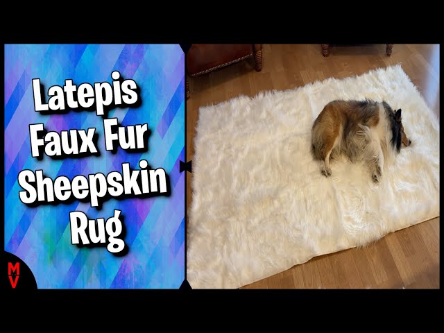 Latepis Faux Fur Sheepskin Rug || MumblesVideos Product Review