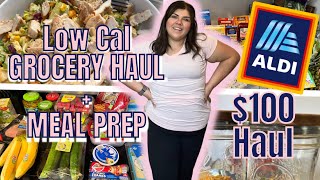 BUDGET FRIENDLY ALDI HAUL | LOW CALORIE + MEAL PREP ~ CROCK POT MEAL PREP
