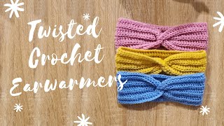 How To Create a Crochet Twisted Ear Warmer/ Headband - 1 hour Project - In Depth Step by Step Guide