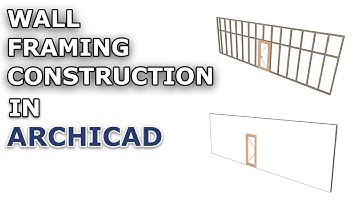 Wall Framing Construction in Archicad Tutorial