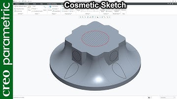 Cosmetic sketch in Creo Parametric