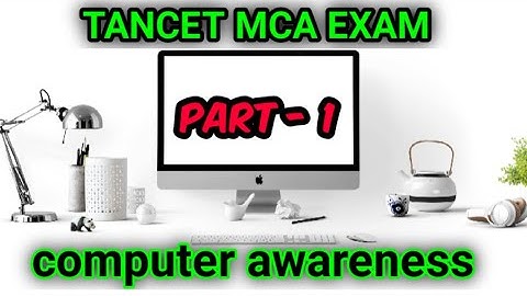 TANCET MCA exam | 🖥️computer awareness | part - 1| 1. computer hardware