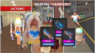 BEATING MM2 *CAMPERS* IN THE NEW SUMMER UPDATE (Murder Mystery 2) screenshot 5