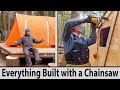 An Entire Year Living Outdoors.  (Chainsaw-Milling Trees to Build Whatever I Please!) #24