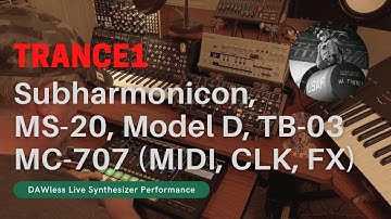 Trance1 | DAWless Live Synth Jam (ft. Moog Subharmonicon)