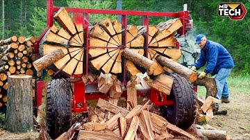 25 Mind-Blowing Firewood Processing Machines in Action! | Homemade Modern Chainsaw Machines #2