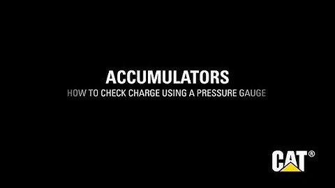 Cat® Performance Hammers | How To Check Accumulator Charge Using a Pressure Gauge