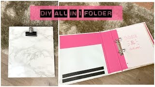 DIY Back to School All in 1 Folder