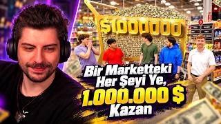 HYPE | Bir Marketteki Her Şeyi Ye, 1.000.000 $ Kazan İzliyor! | @MrBeast