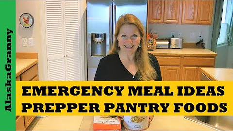Emergency Meal Ideas Prepper Pantry Recipes Cards Meals With Food Stockpile