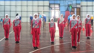 Tampilan Peserta Putri Lomba Senam Anak Indonesia Hebat – SDN Kramatsari 01 Kota Pekalongan.