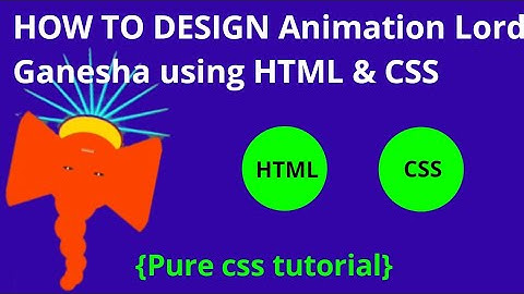 how to design animation lord ganesha using html and css || Animation tutorial