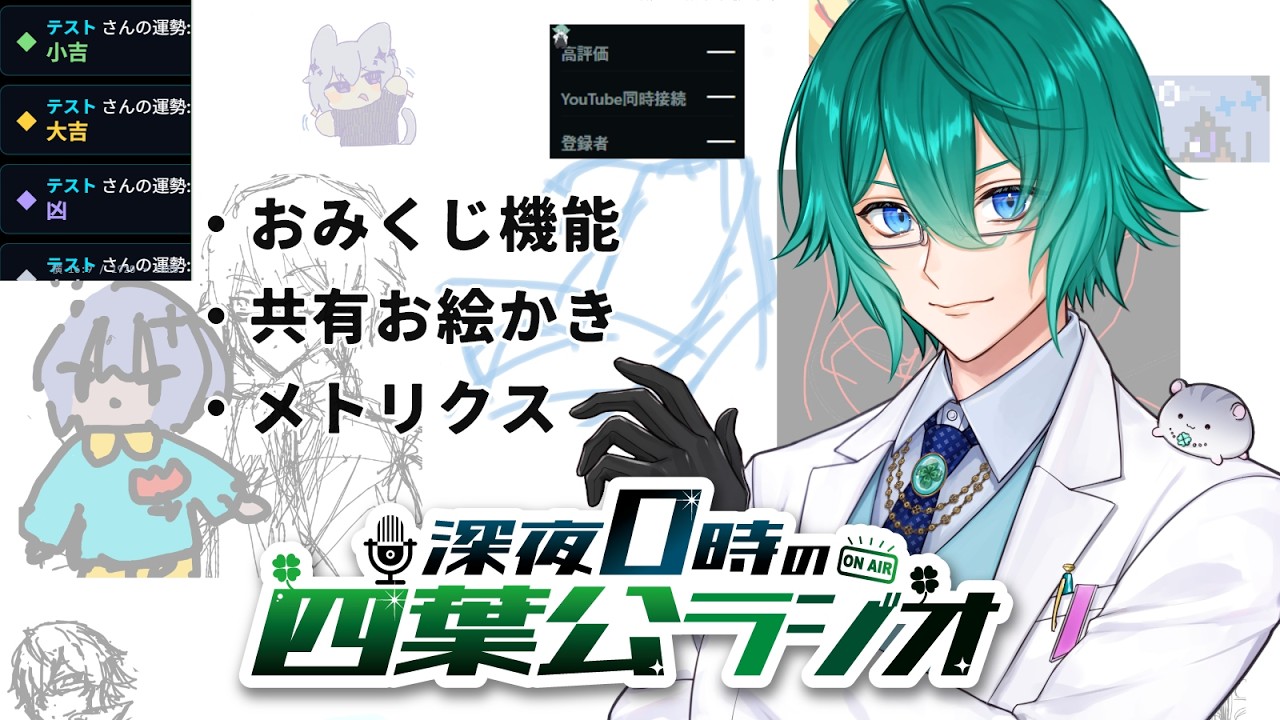 今週の新機能発表の時間だぞ！ / 深夜0時の四葉公ラジオ #375