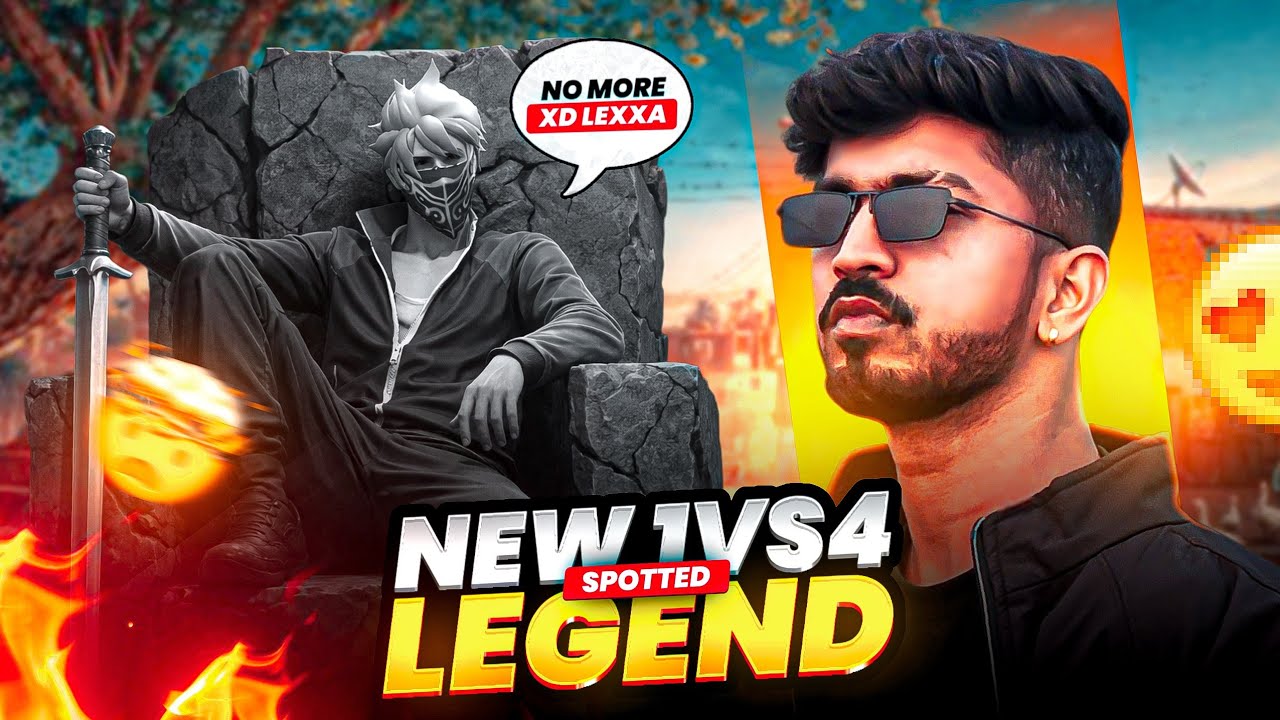 (SPOTTED)😱 NEW 1 VS 4 LEGEND  🥶 NO MORE XD LEXXA 👀GUESS HACKER OR NOT?1 vs 4 win on Live✅️#xdakashya