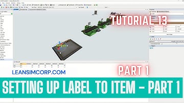 How to set label to item on entry and exit | Flexsim Tutorials | Part 1 #leansimcorp #coding