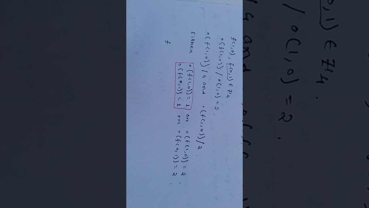Number of Ring homomorphism  from Z2 × Z2  to  Z4  in GATE 2015.....NET/NBHM