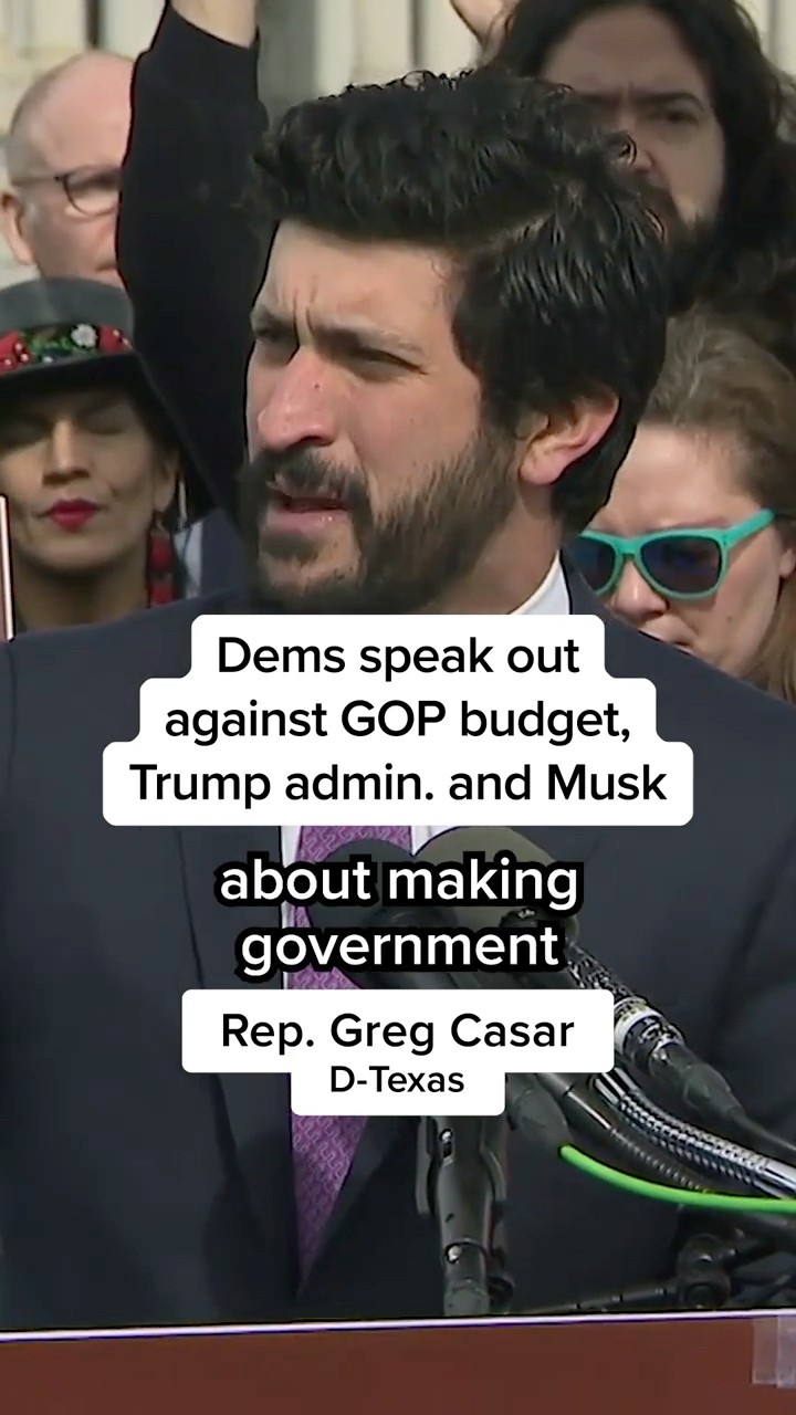 Dems speak out against GOP budget, Trump admin. and Musk
