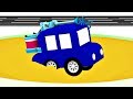 Dessin animé éducatif de 4 voitures : voiture bleue perdue