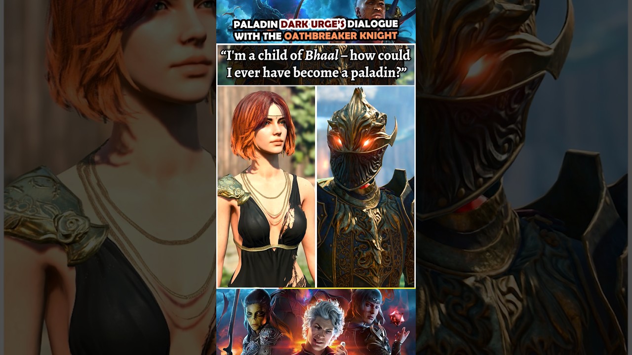 Unique Dark Urge's dialogue with Oathbreaker Knight | Baldur's Gate 3