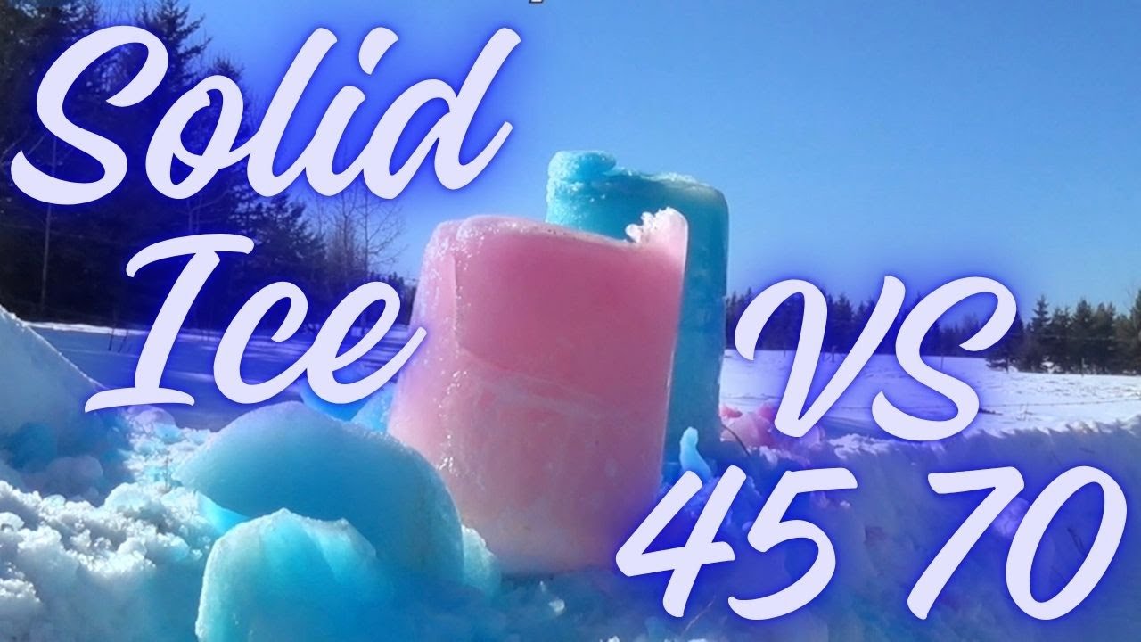 Marlin 45 70 Solid Ice Blast At 50 Yards