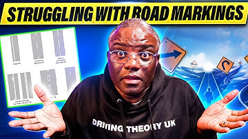 Common Theory Test Road Markings Explained With Visuals & Questions With Answers.