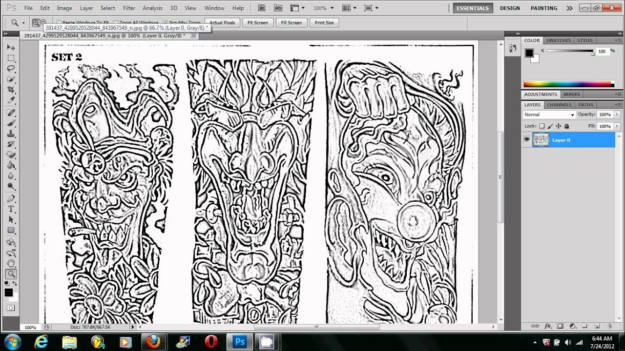 Making A Tattoo Stencil Using Photoshop *THE RIGHT WAY ...