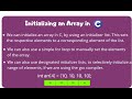 Array initialization in C