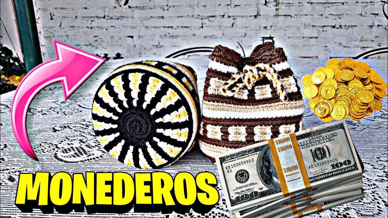 CÓMO HACER MONEDERO WAYUU con DISEÑO// paso a paso💰