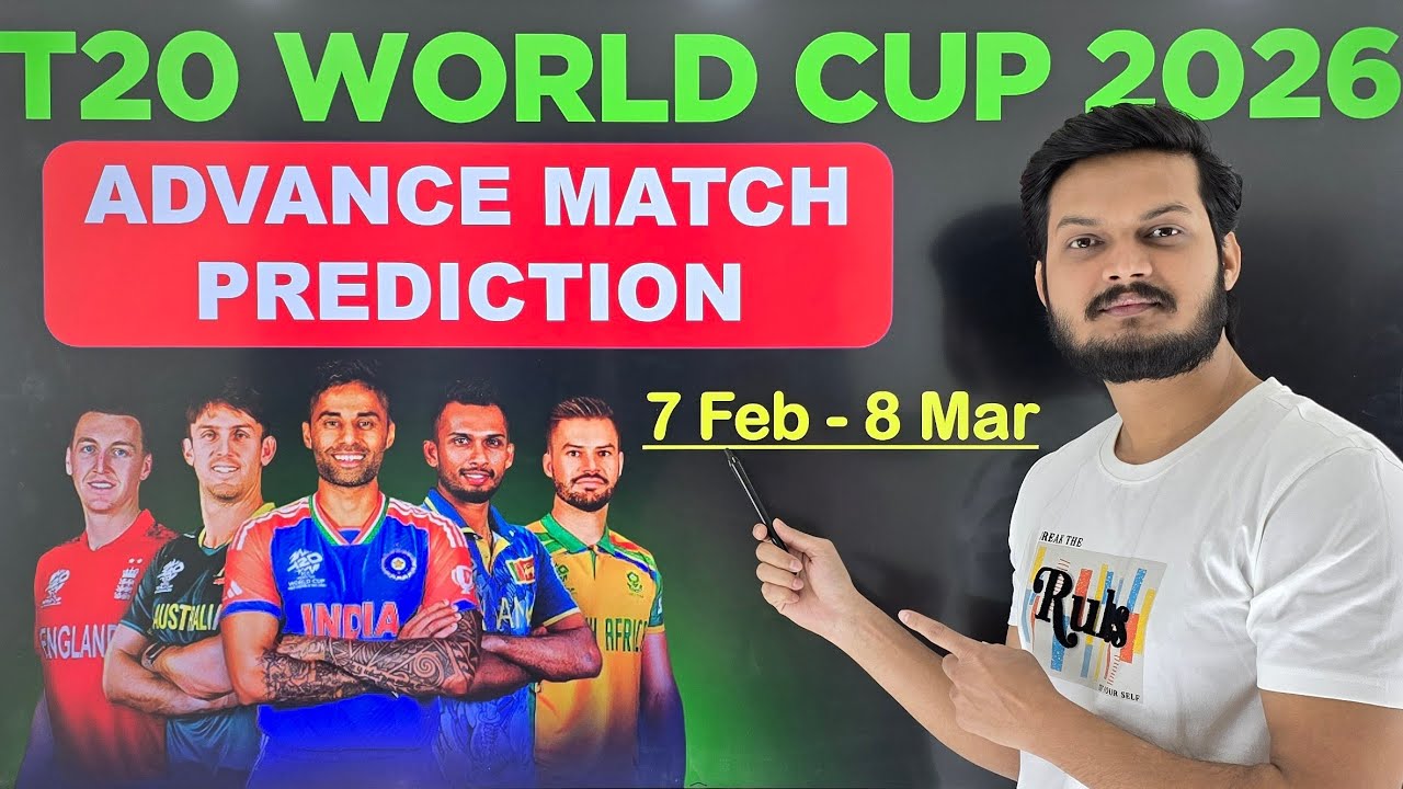 world cup 2026 prediction, t20 world cup 2026 prediction, icc t20 world cup advance match prediction
