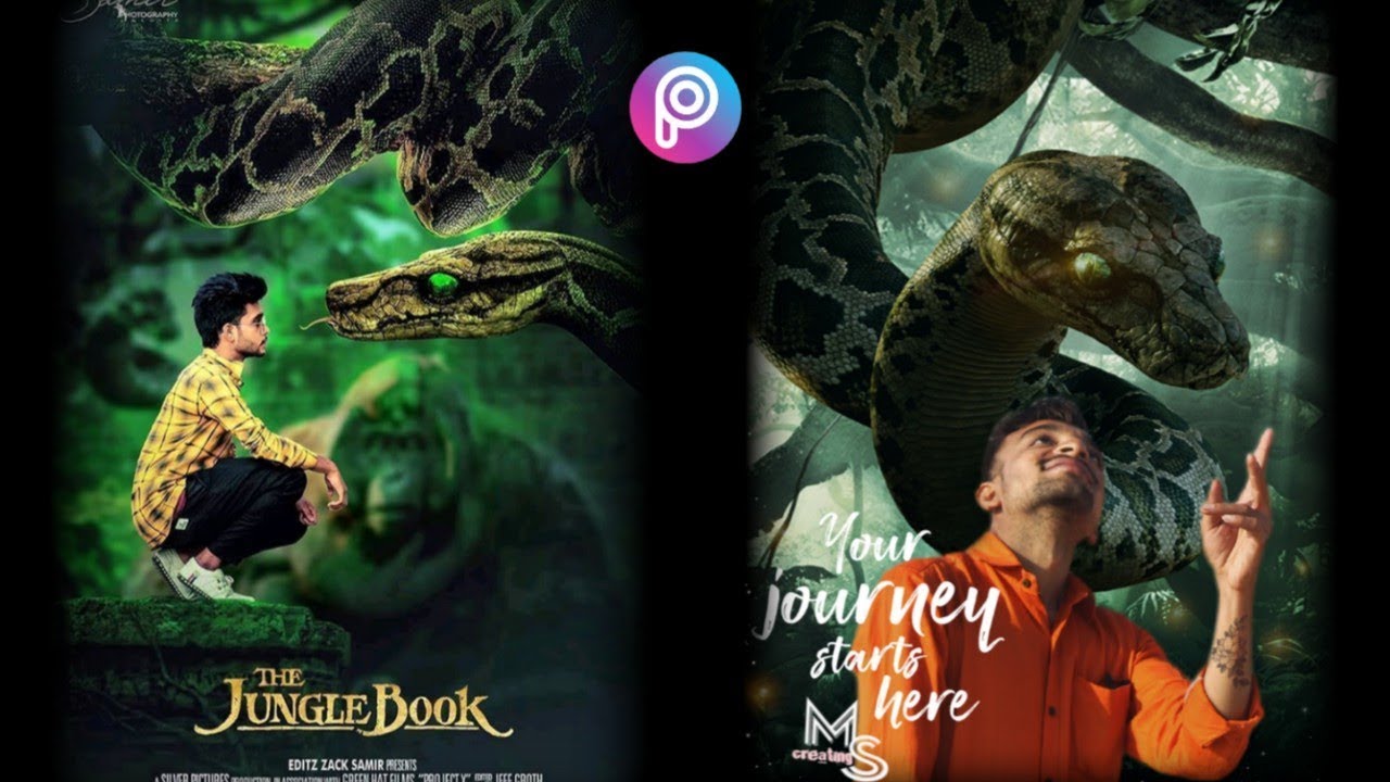 Instagram viral photo editing ||(2019) instagram the jungle book viral photo editing in picsart