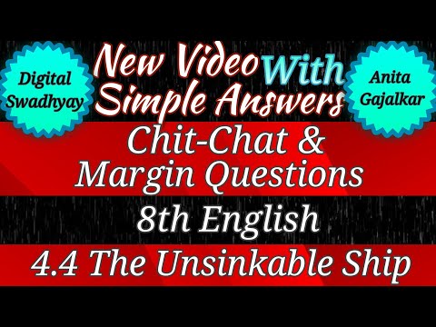 4.4 the unsinkable ship chit chat । the unsinkable ship chit chat । 8th english 4.4 chit chat