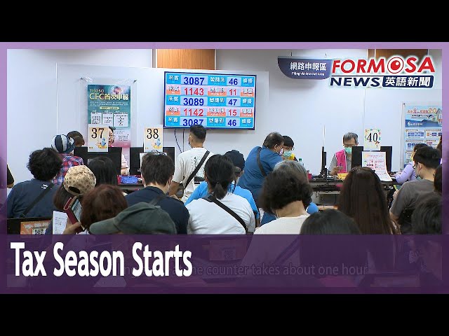 Taipei tax office packed on first day of filing｜Taiwan News