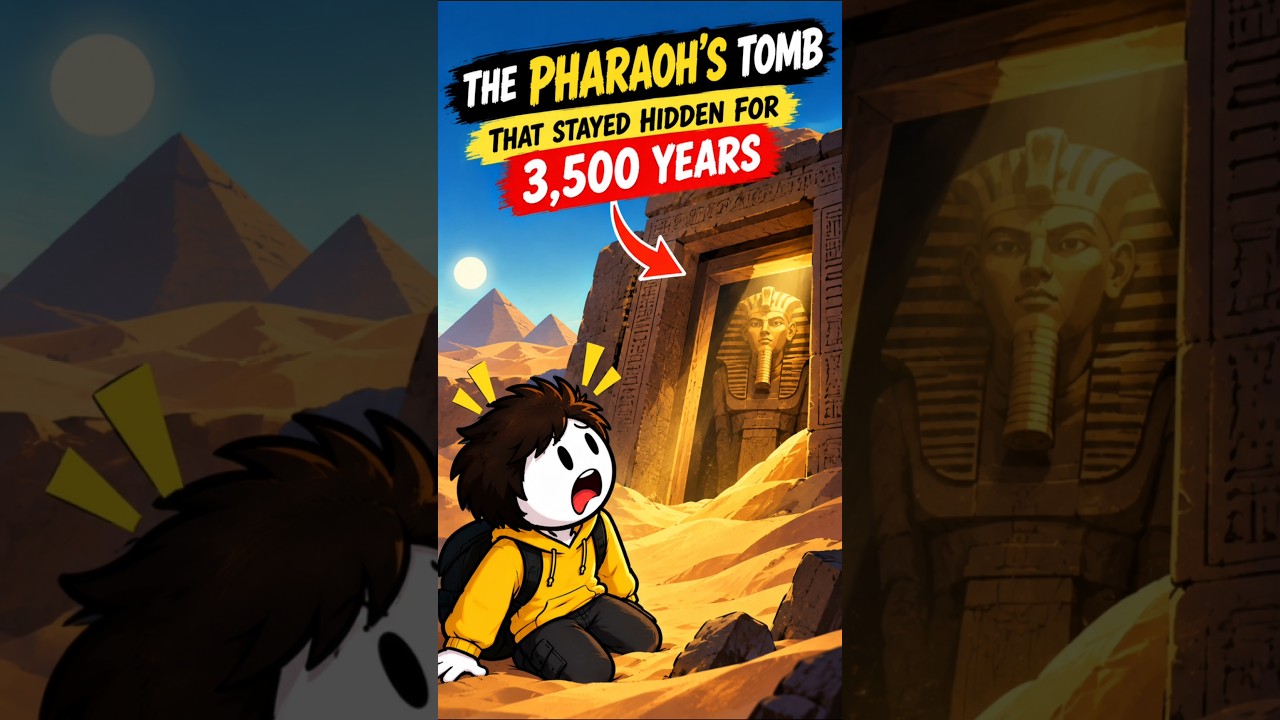 3,500 years later, a hidden Pharaoh’s tomb was finally uncovered. #stickman #shorts #ancienthistory