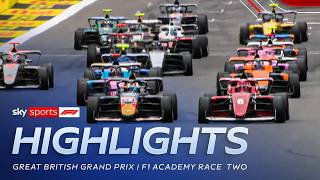 F1 Academys first Silverstone Feature Race 🤩 | British Grand Prix | F1 Academy Race Two Highlights
► Subscribe to Sky Sports F1: http://bit.ly/SubscribeSkyF1
► Watch Sky Sports with NOW: https://bit.ly/NOWF1YT
Highlights of the second F1 Academy race at the 2026 British Grand Prix.
#f1academy #f1 #britishgp
► Formula One highlights: https://bit.ly/F1Highlights24
► Sky Sports F1 Podcast: https://bit.ly/SkySportsF1Podcast
► Teds Notebook: https://bit.ly/TedsNotebook
More from Sky Sports on YouTube:
► Sky Sports: http://bit.ly/SkySportsSub
► Sky Sports Boxing: http://bit.ly/SSBoxingSub
► Sky Sports Cricket: http://bit.ly/SubscribeSkyCricket
► Sky Sports Darts: https://bit.ly/SubSkySportsDarts
► Sky Sports Football: http://bit.ly/SSFootballSub
► Sky Sports Golf: https://bit.ly/SubscribeSkySportsGolf
► Sky Sports News: http://bit.ly/SkySportsNewsSub
► Sky Sports Premier League: https://bit.ly/SubscribeSkySportsPL
► Sky Sports Retro: http://bit.ly/SkySportsRetroSub
► Sky Sports WSL: https://bit.ly/SubscribeSkySportsWSL
► Facebook: https://www.facebook.com/skysportsf1
► Instagram: https://www.instagram.com/skysportsf1
► TikTok: https://www.tiktok.com/@skysportsf1
► X: https://x.com/SkySportsF1
► Website: https://www.skysports.com
► To enquire about licensing Sky Sports content, you can find out more here: https://www.skysports.com/more-sports/news/31754/11434270/license-sky-sports-footage F1 Academys first Silverstone Feature Race 🤩 | British Grand Prix | F1 Academy Race Two Highlights