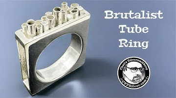 Brutalist Tube Ring:  A Silversmithing Tutorial