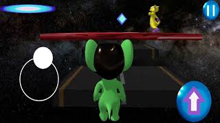 SpaceTJ : chase game in space(Level 1 gameplay). Cartoony gameplay screenshot 2